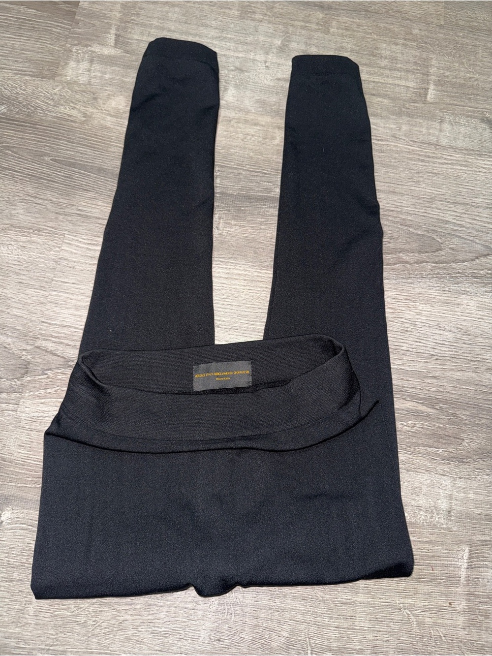 Versace 19.69 Black Fleece-Lined Leggings